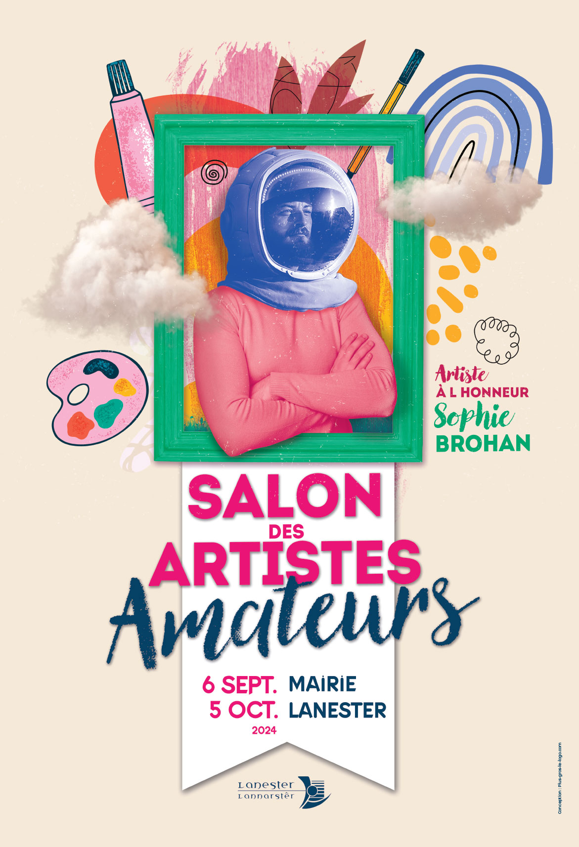 Affiche salon des artistes amateurs 2024 - Lanester