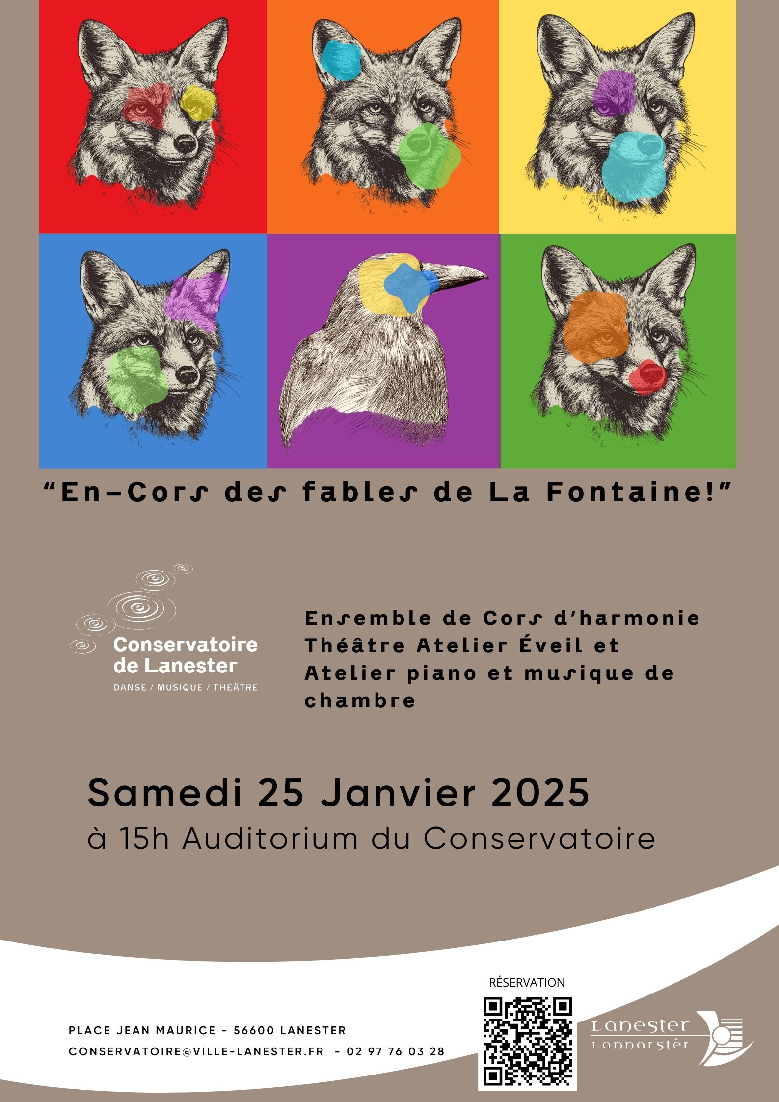 Fables de la Fontaine au conservatoire de Lanester